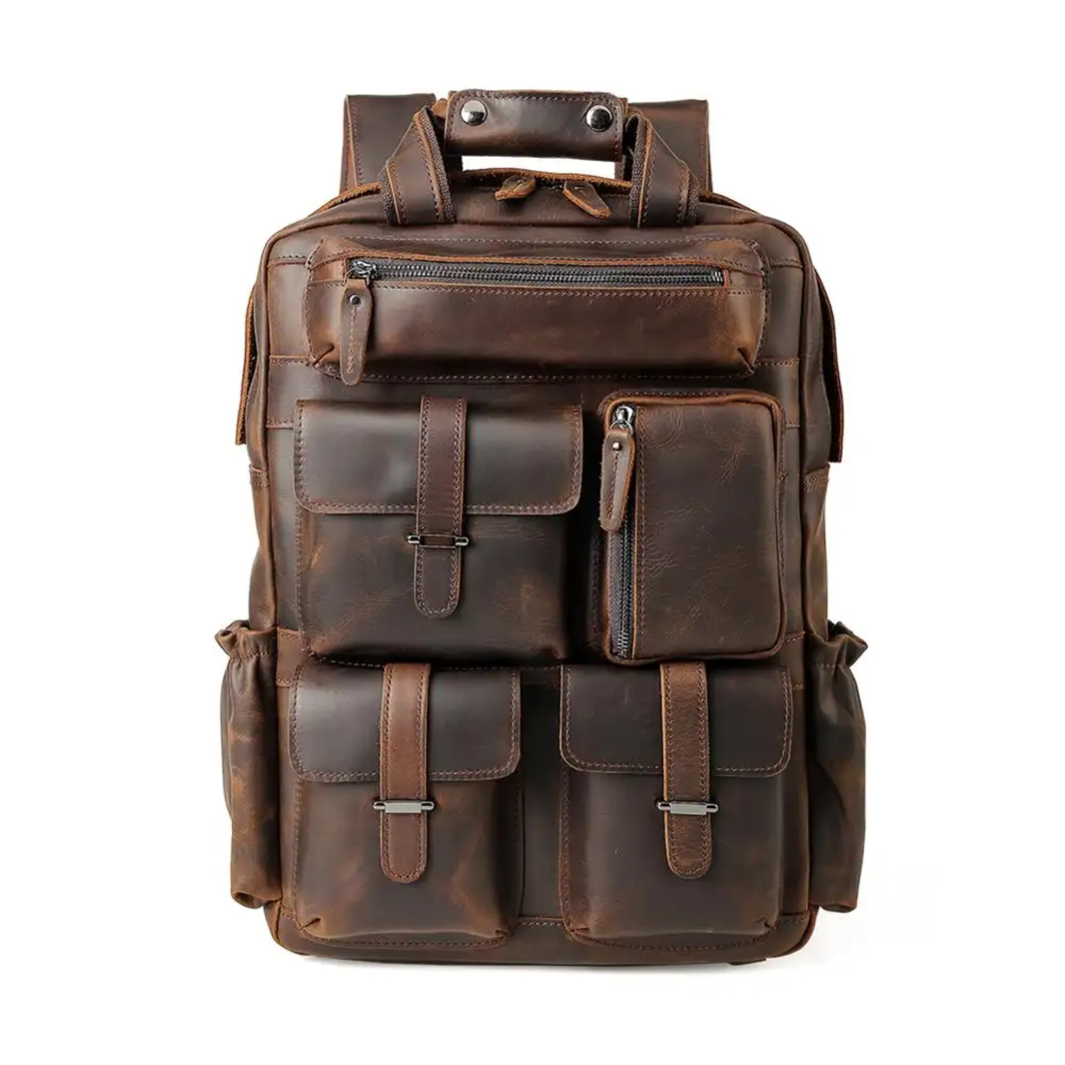 Andorra - Leather Laptop Backpack
