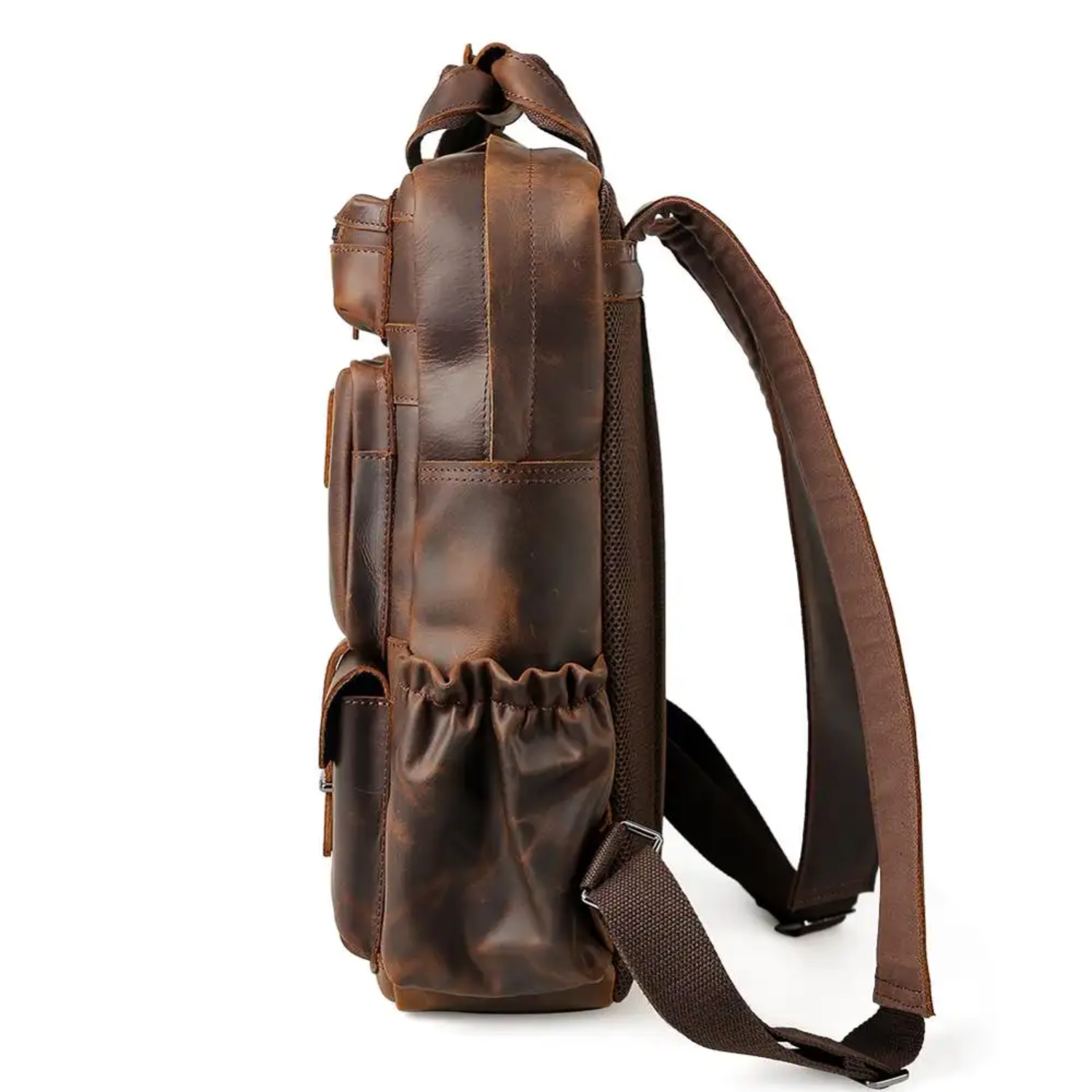 Andorra - Leather Laptop Backpack