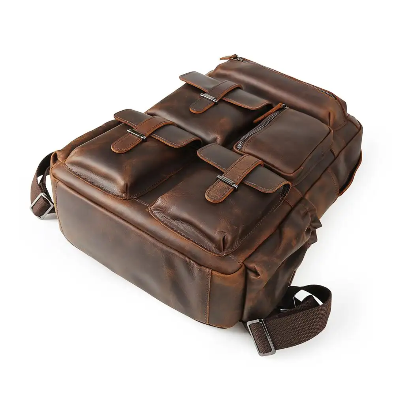 Andorra - Leather Laptop Backpack