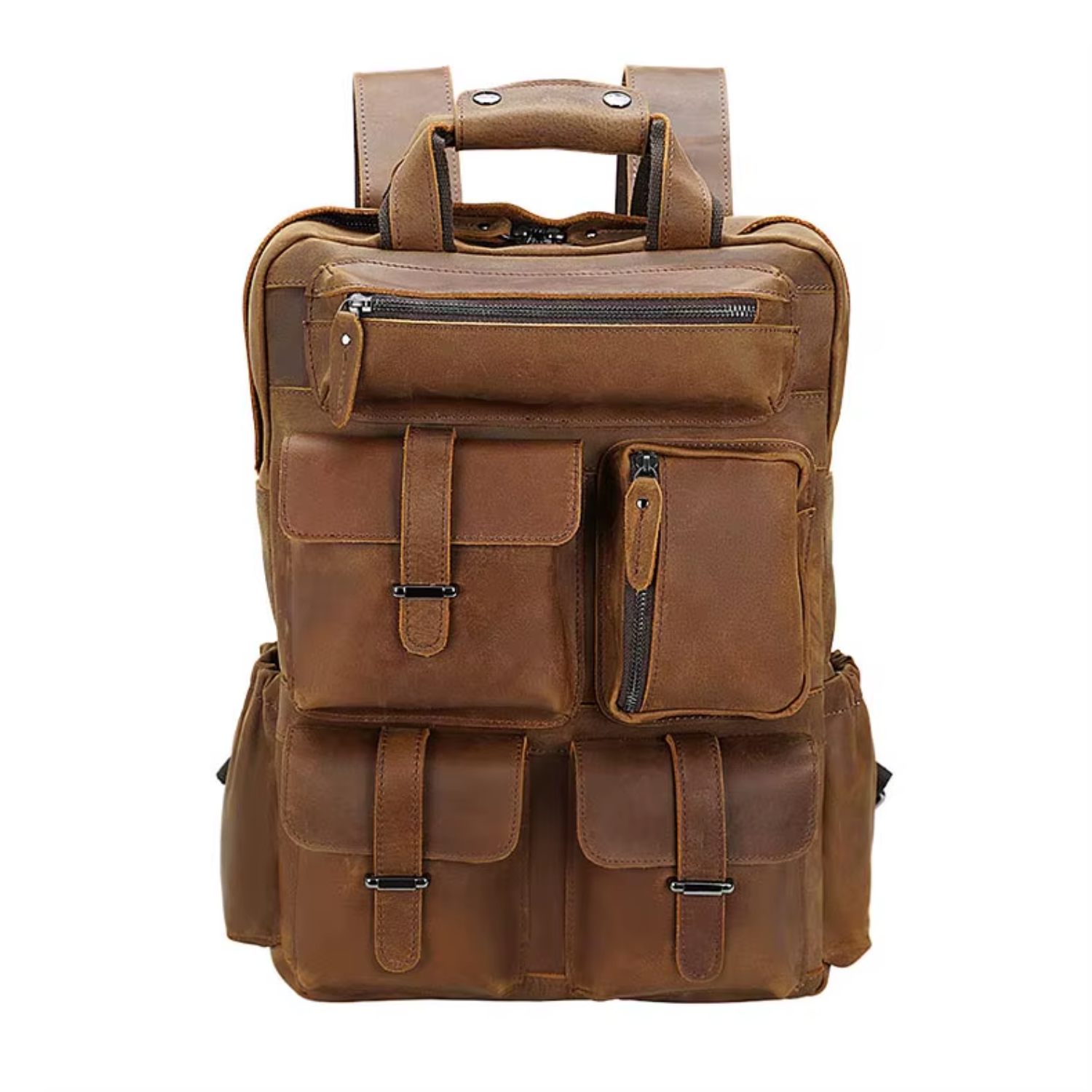 Andorra - Leather Laptop Backpack