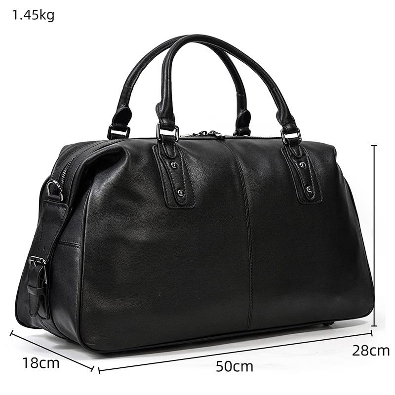 Aalborg - Black Leather Holdall