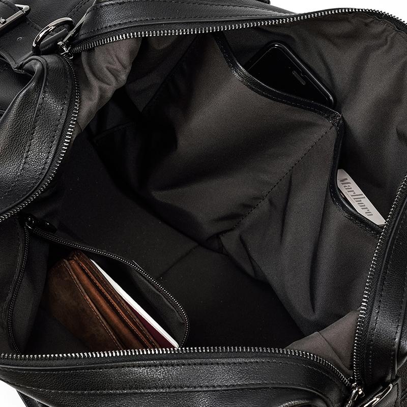 Aalborg - Black Leather Holdall