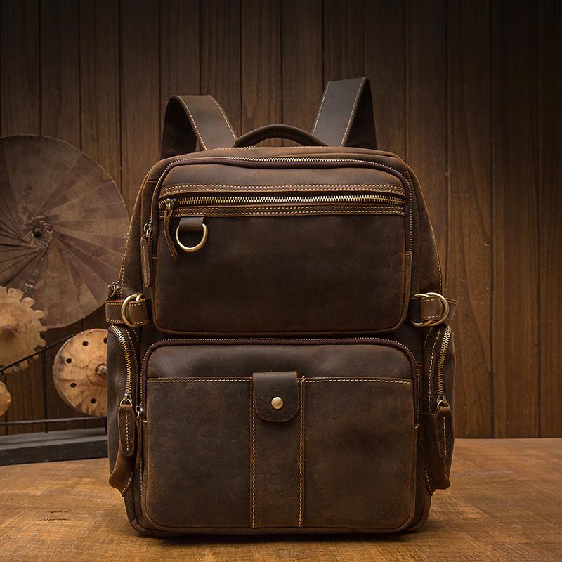 Zermatt - Brown Leather Backpack