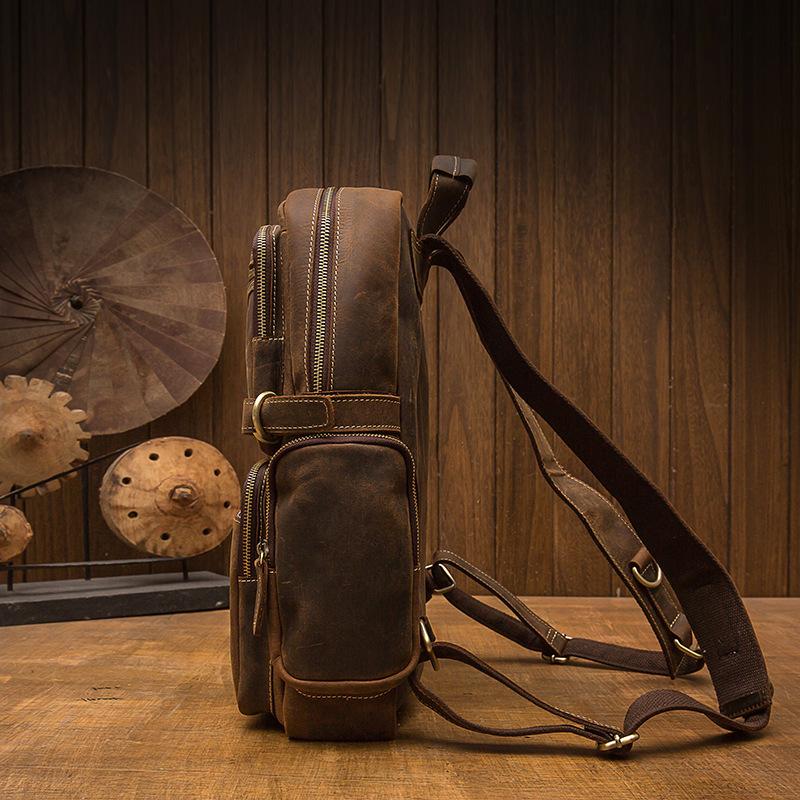 Zermatt - Brown Leather Backpack