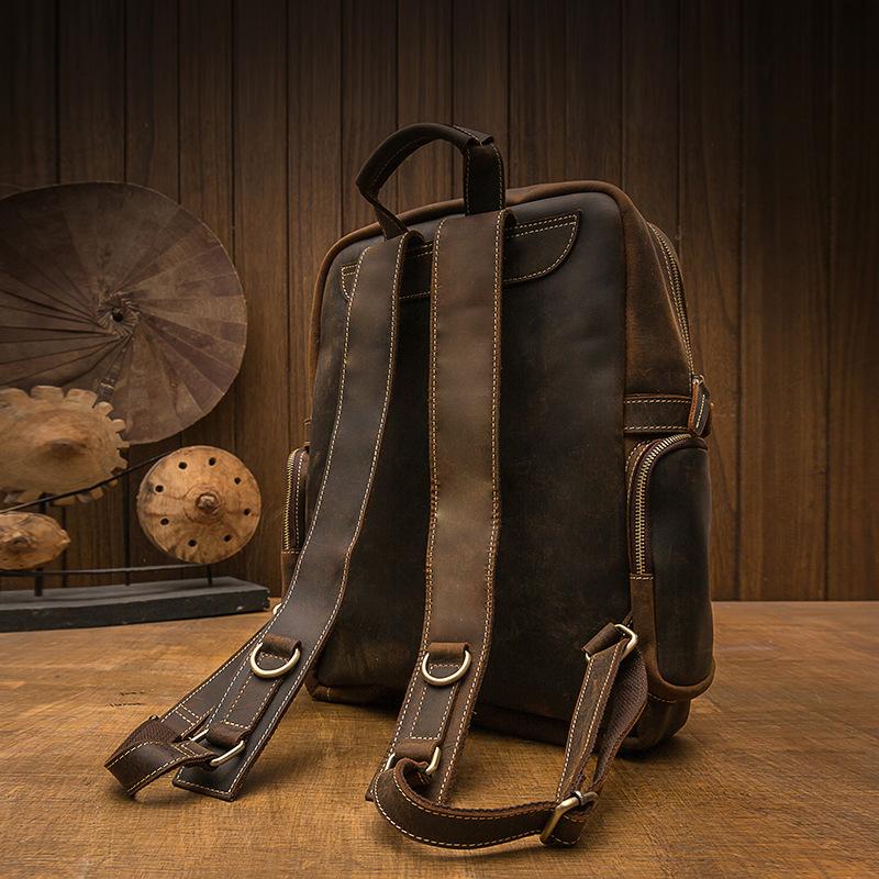 Zermatt - Brown Leather Backpack