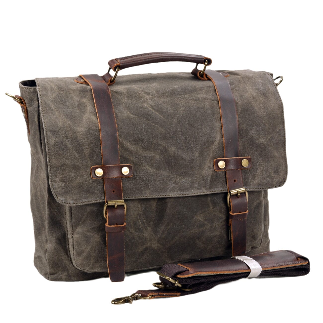 Bruges - Canvas and Leather Messenger Bag