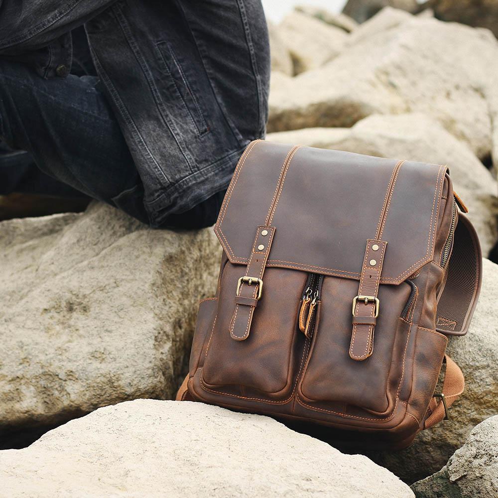 Marrakesh - Brown Leather Rucksack