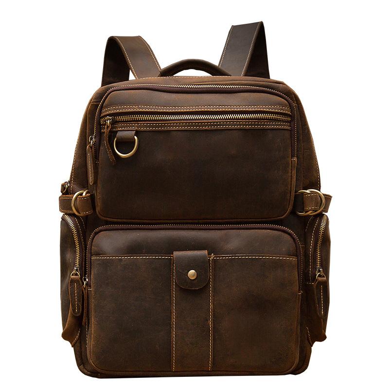 Zermatt - Brown Leather Backpack