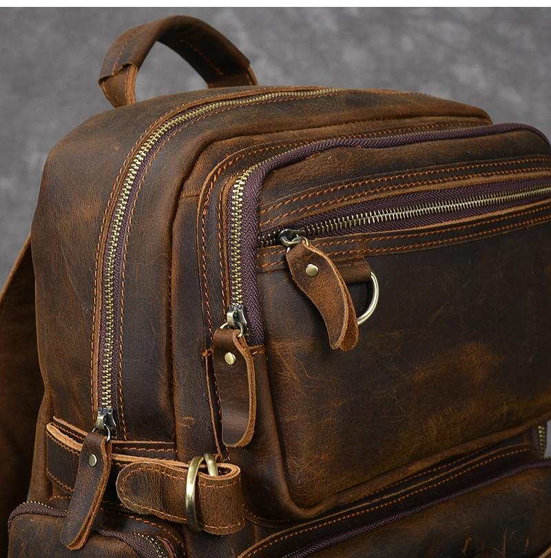 Zermatt - Brown Leather Backpack
