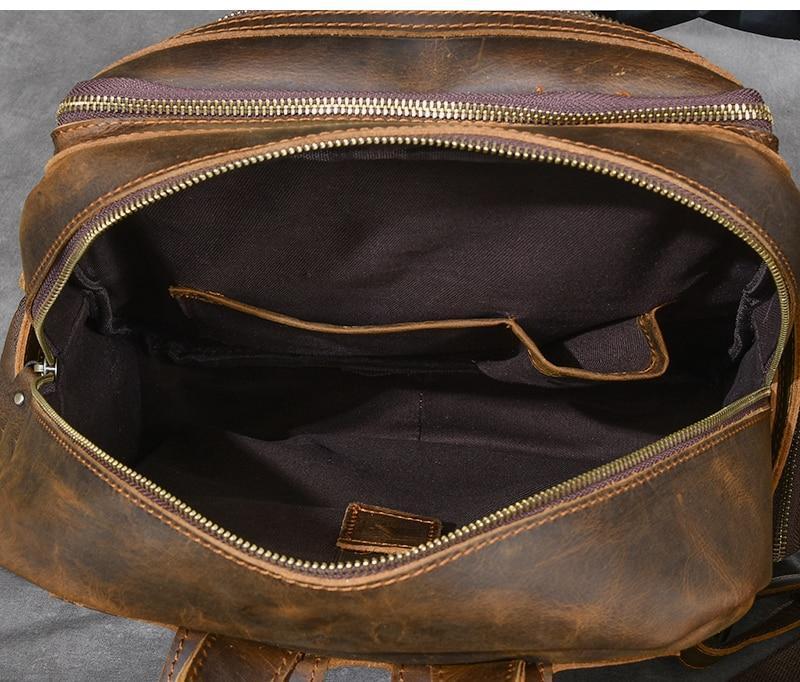 Zermatt - Brown Leather Backpack
