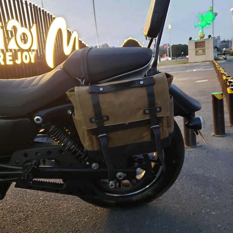 Seattle Canvas Motorcycle Saddlebag