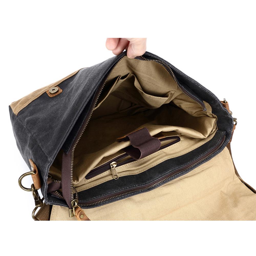 Frontier - Waxed Canvas Messenger Bag