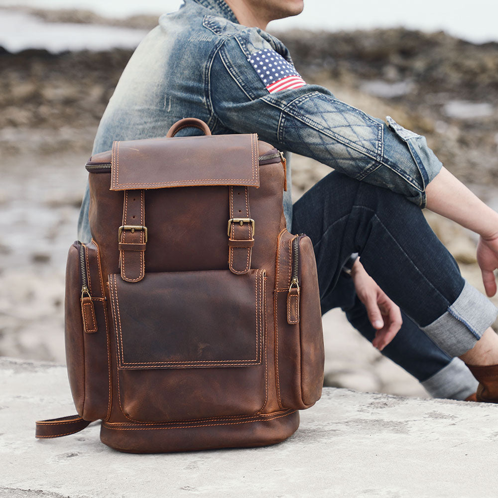 Kalmar - Leather Laptop Backpack