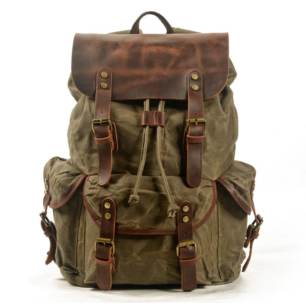 Salzburg - Canvas Leather Backpack