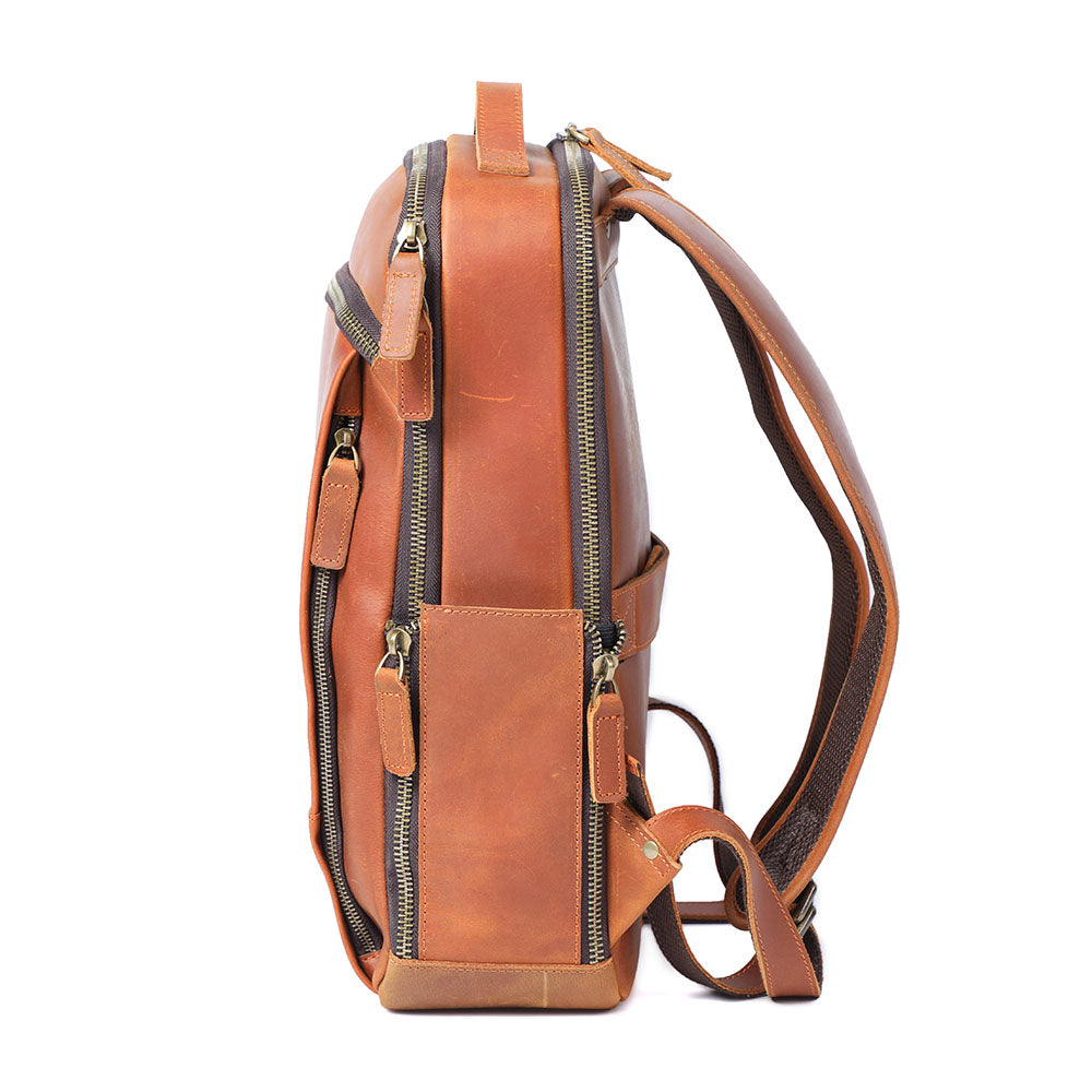 Larvik - Leather Laptop Rucksack