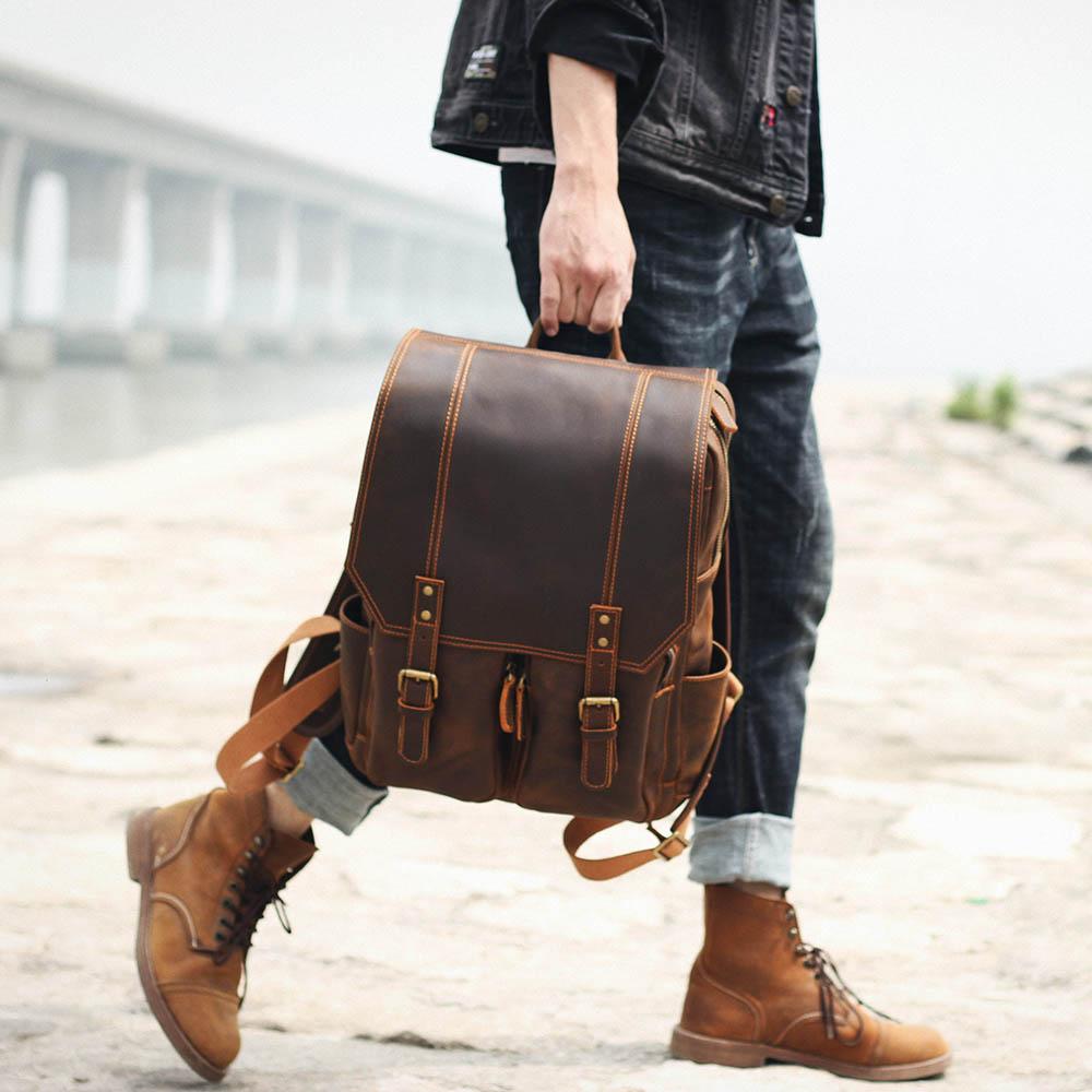Marrakesh - Brown Leather Rucksack