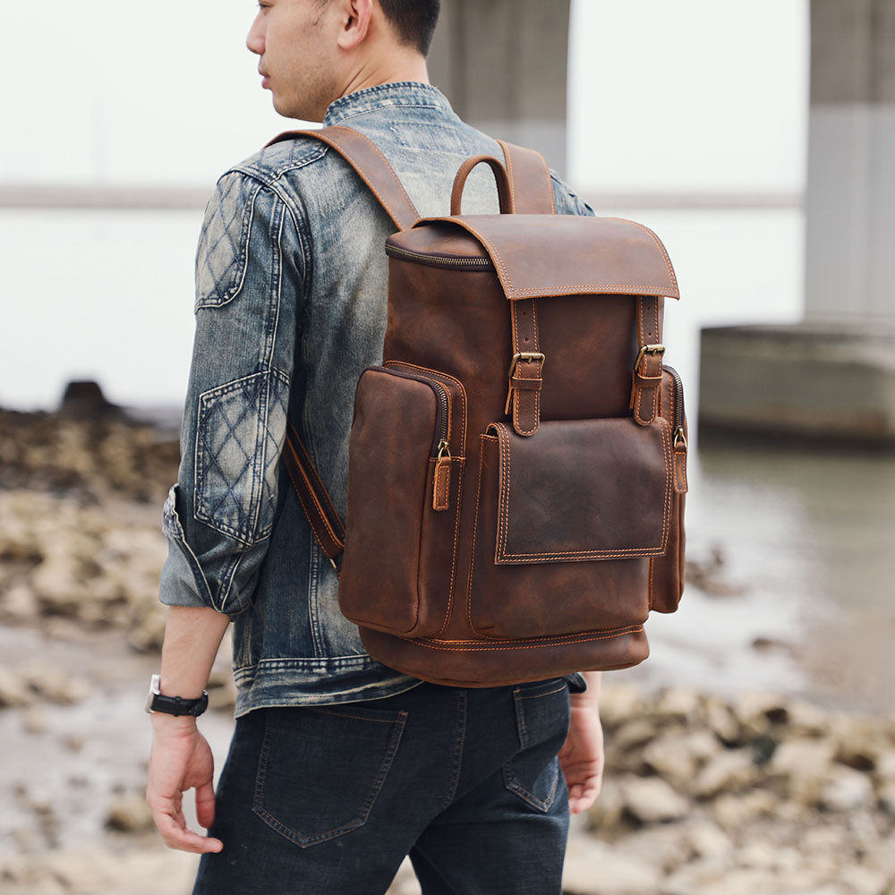 Kalmar - Leather Laptop Backpack
