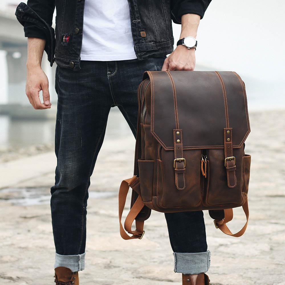 Marrakesh - Brown Leather Rucksack