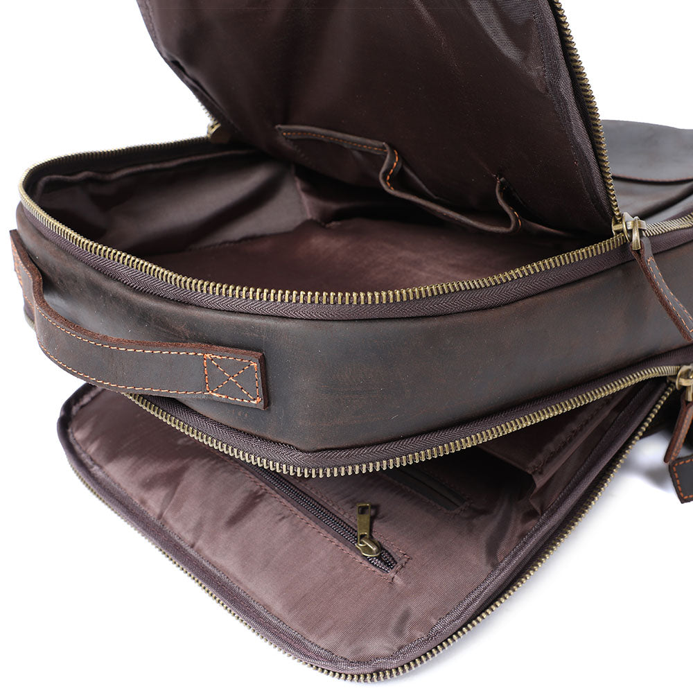 Larvik - Leather Laptop Rucksack