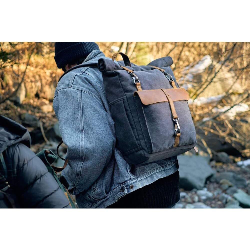 Zurich - Retro Canvas Rucksack