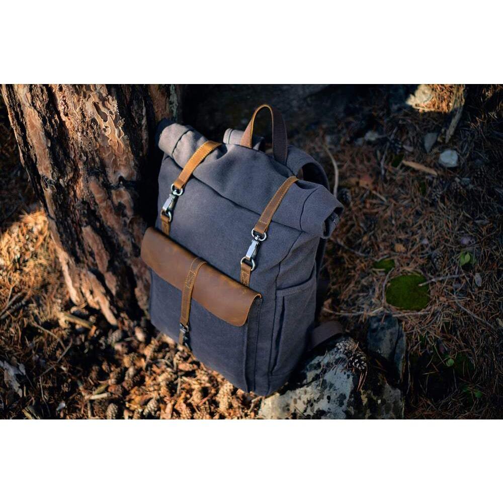 Zurich - Retro Canvas Rucksack