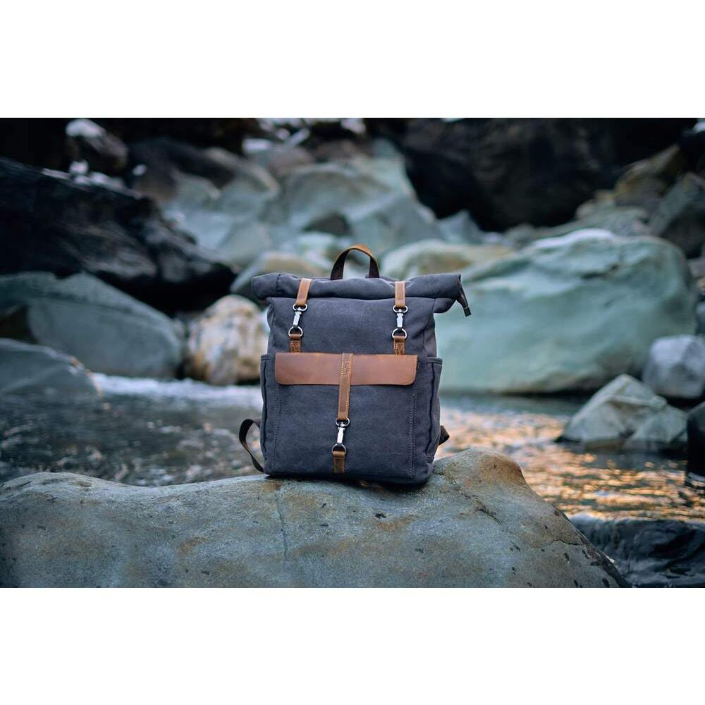 Zurich - Retro Canvas Rucksack