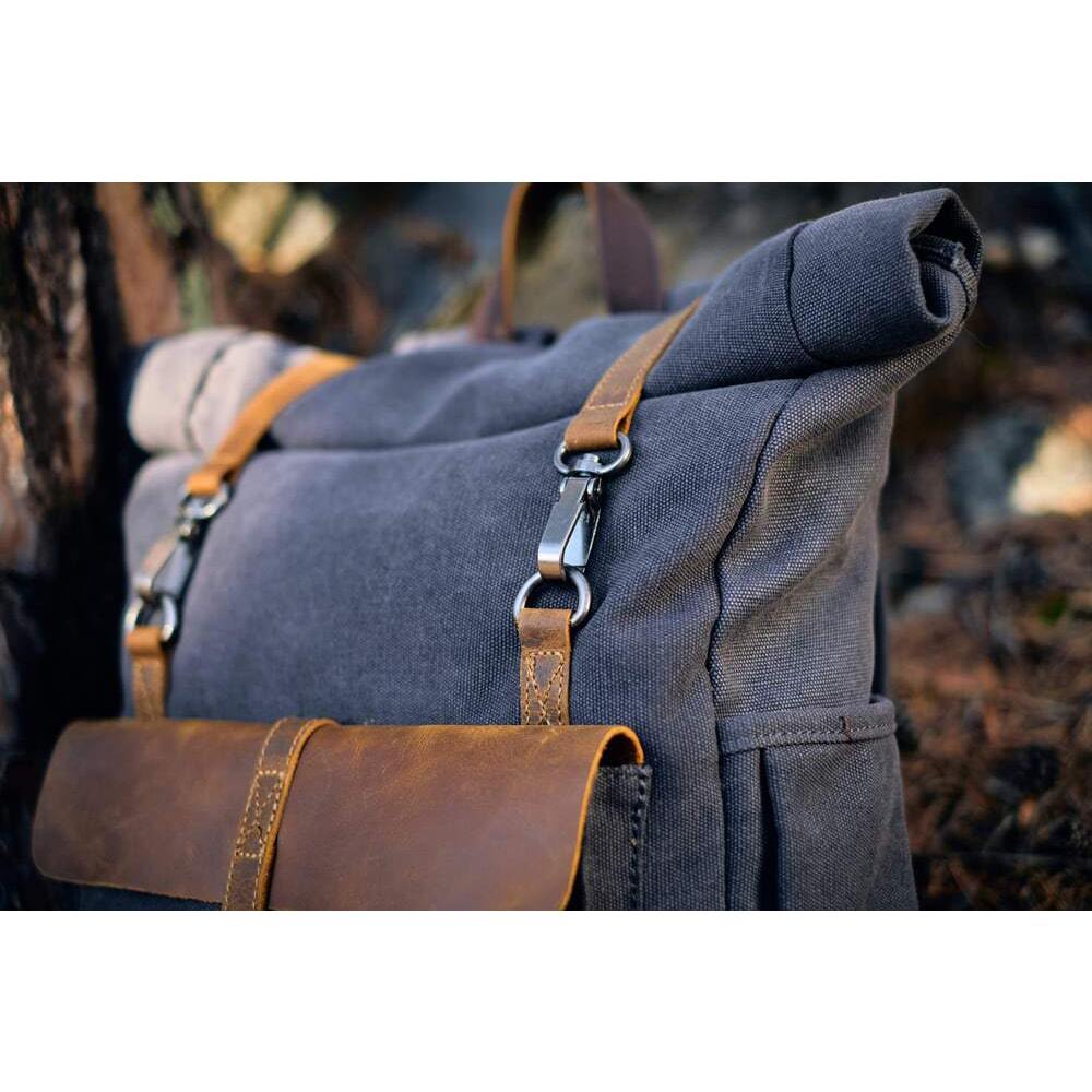 Zurich - Retro Canvas Rucksack