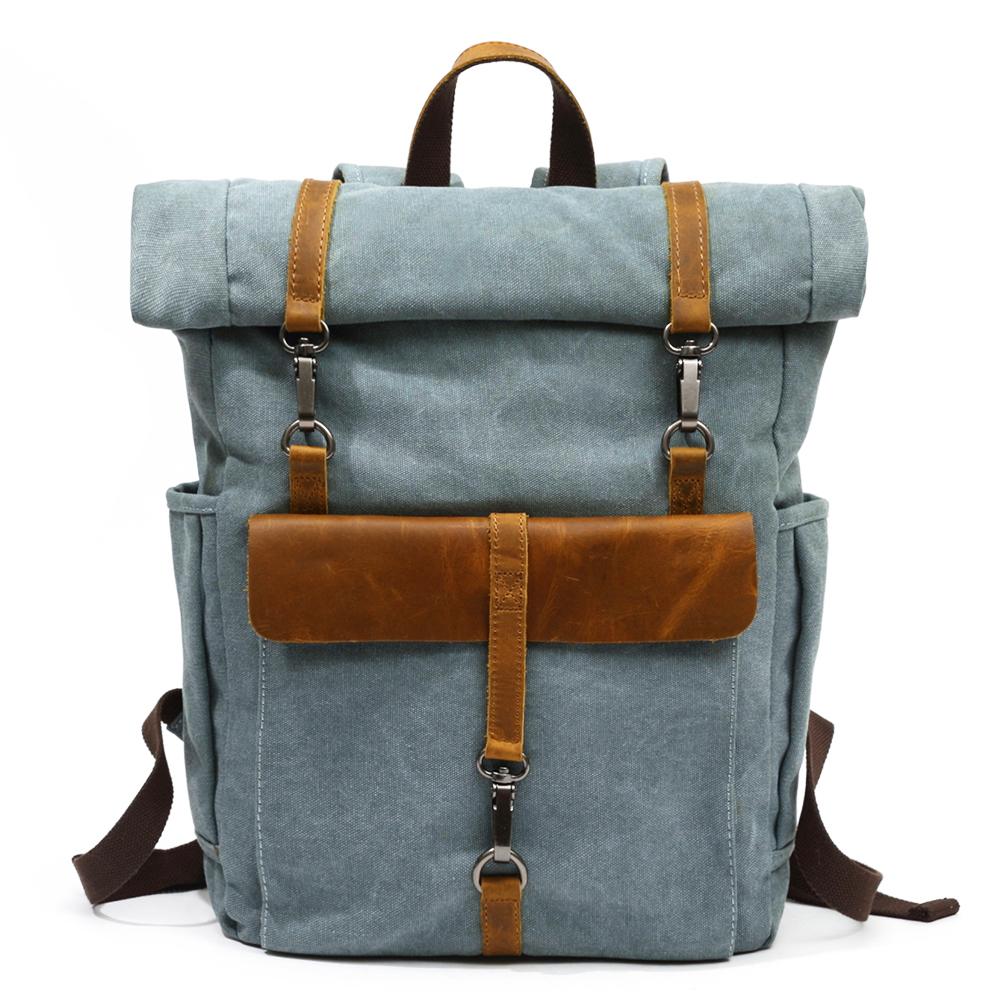Zurich - Retro Canvas Rucksack