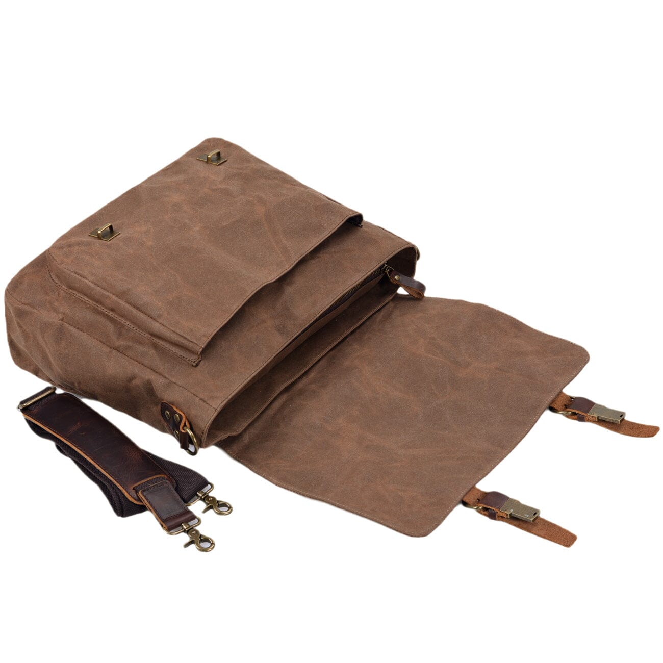 Bruges - Canvas and Leather Messenger Bag