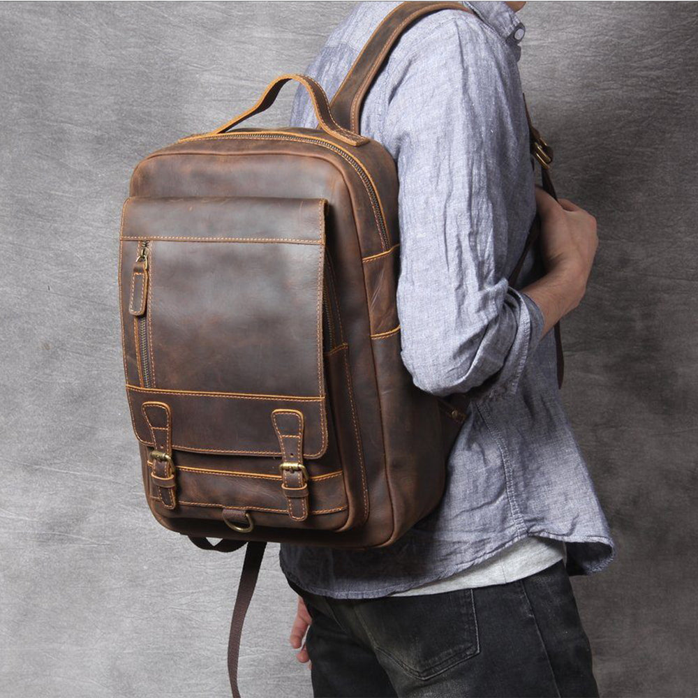 Cartagena - Tan Leather Backpack