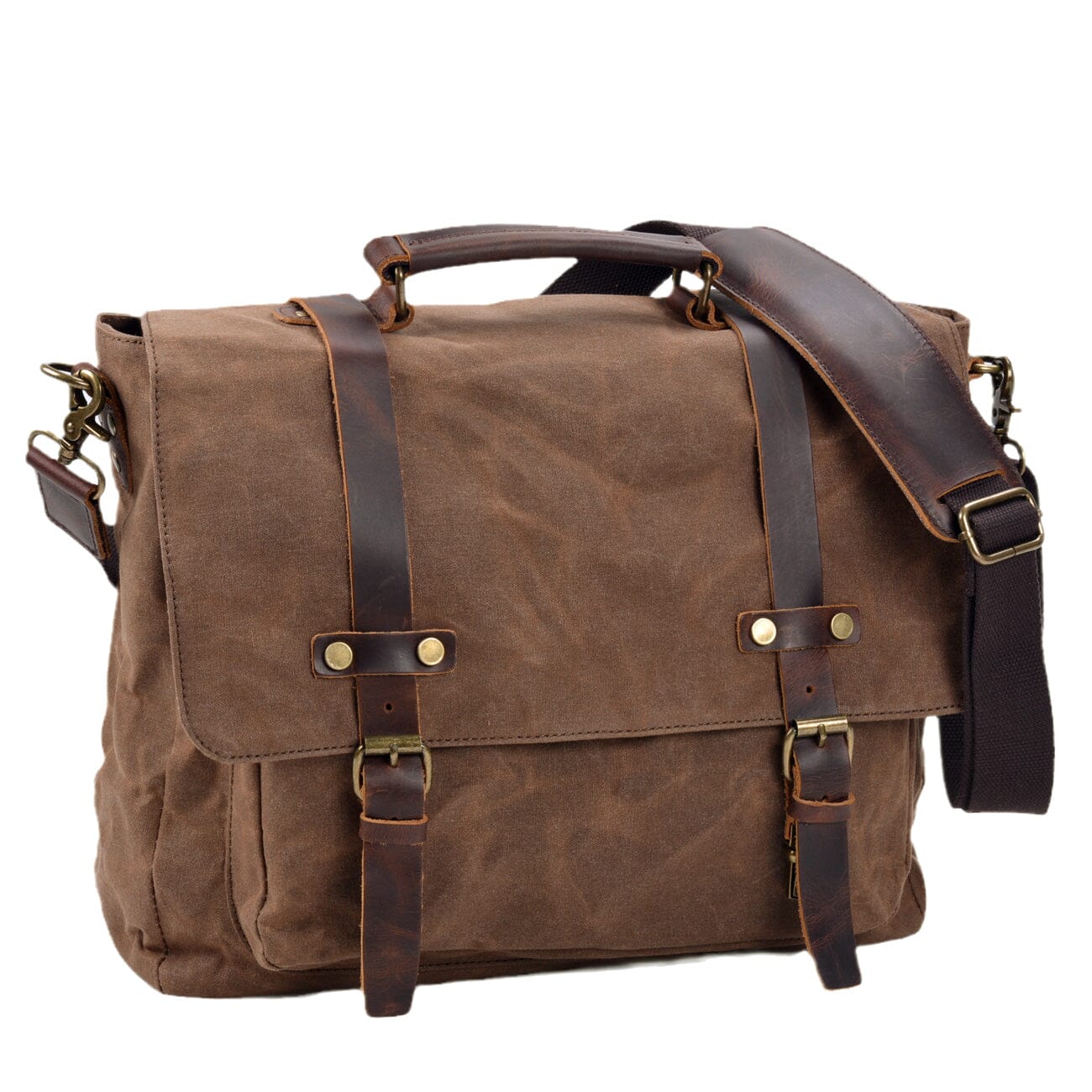 Bruges - Canvas and Leather Messenger Bag
