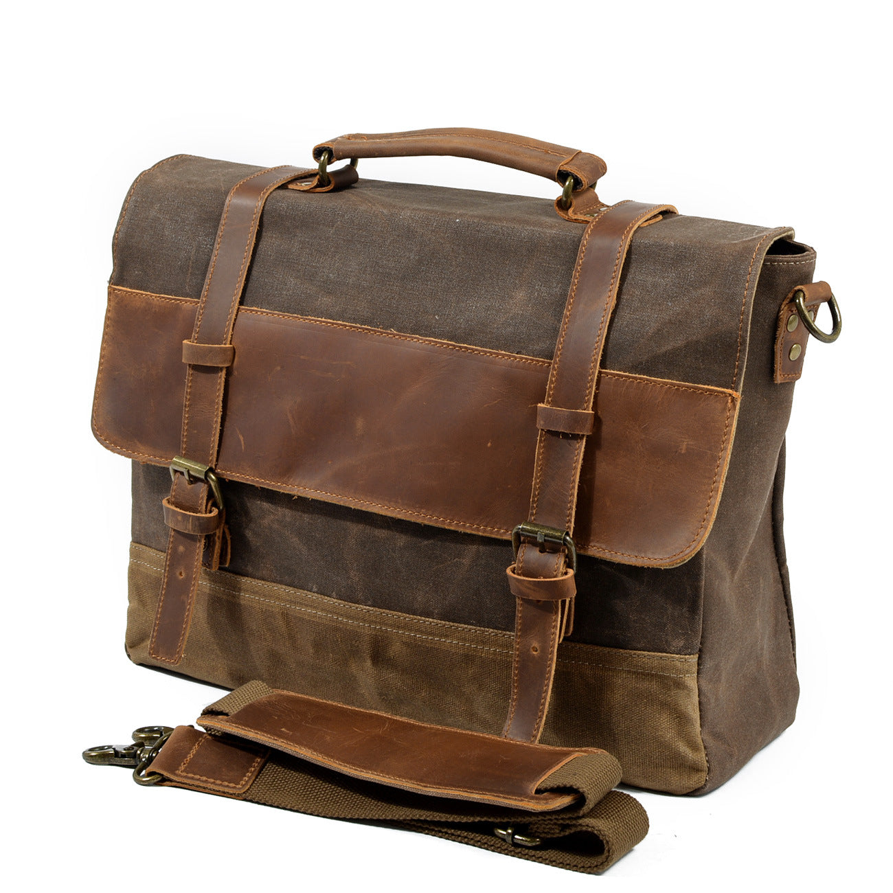 Frontier - Waxed Canvas Messenger Bag